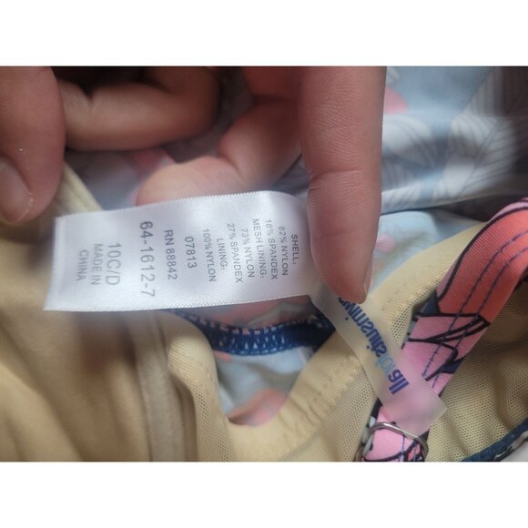 NWT‎ Swimsuit For All Women's Floral Strapped Bathing Suit Tankini Size 10C/D - Picture 6 of 7